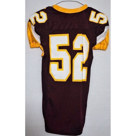 RIDDELL OFFICIAL YOUTH SIZE S GAME USED REDSKINS FOOTBALL JERSEY NO 52 - Picture 2 of 6